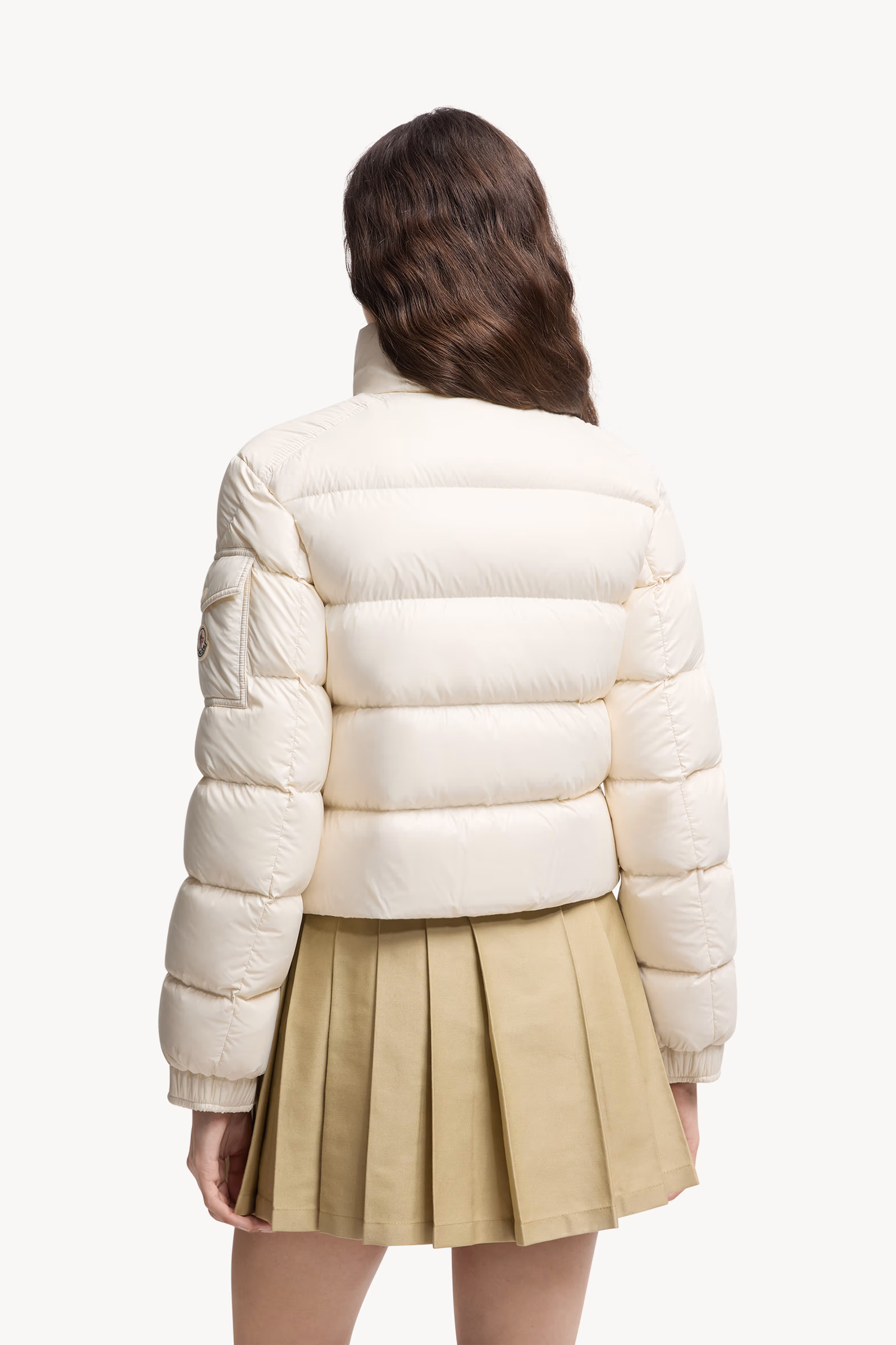 Petra Short Down Jacket Women White Moncler 5